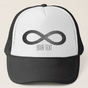 Gorra De Camionero Símbolo infinito sobre textura falsa Metalizado de