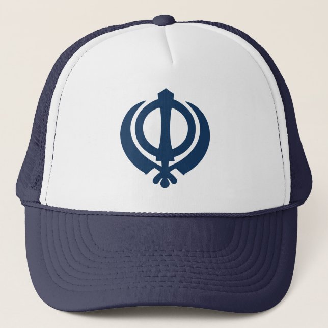 Gorra De Camionero Símbolo khanda (sij) (Anverso)