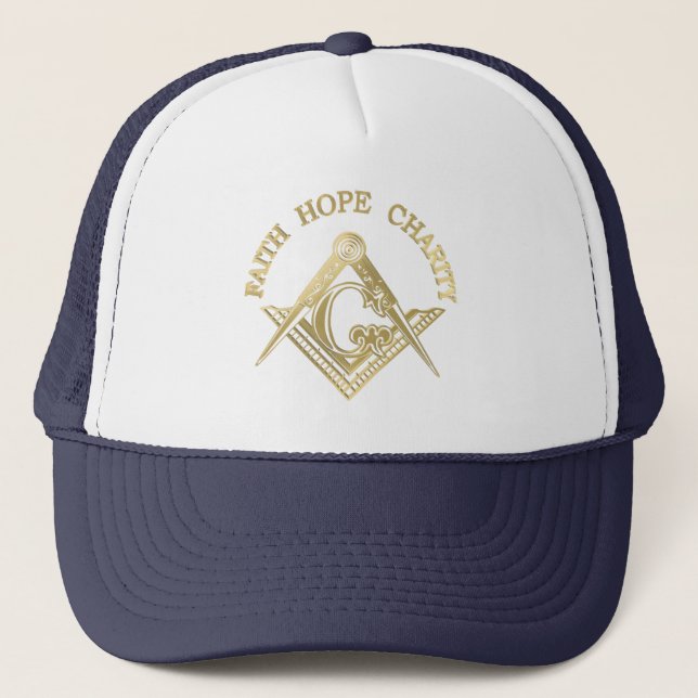 Gorra De Camionero Símbolo masónico (Anverso)