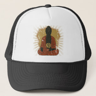 Gorra De Camionero Símbolo Meditating de Buda OM