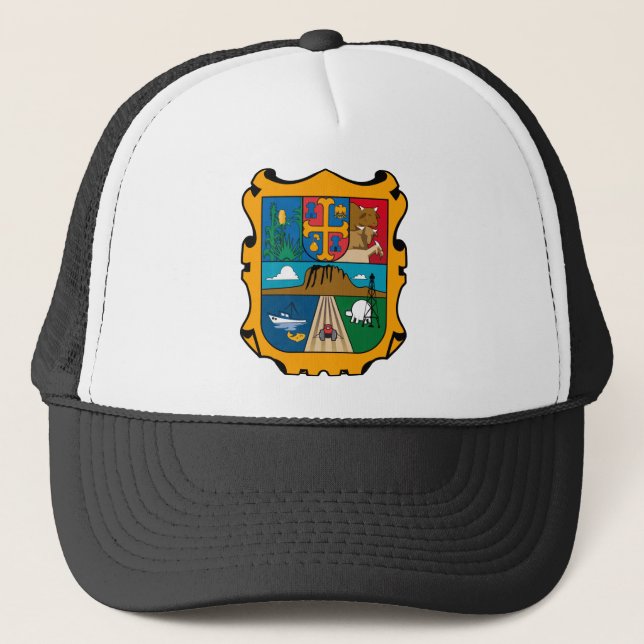 Gorra De Camionero Símbolo oficial de Tamaulipas México del escudo de (Anverso)
