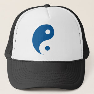 Gorra De Camionero Símbolo taoísta del Yin Yang Azul