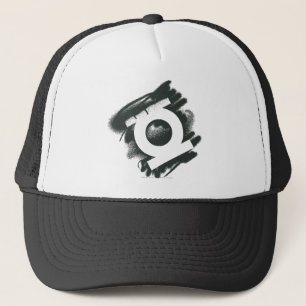 Gorra De Camionero Símbolo verde del aerosol de la linterna