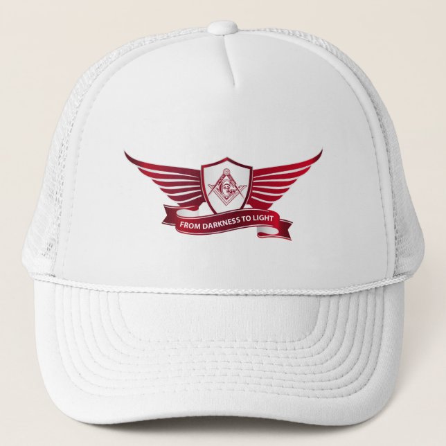 Gorra De Camionero Símbolo y escudo de masonería (Anverso)