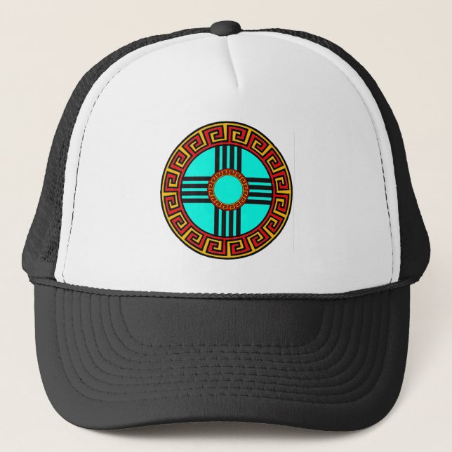 Gorra De Camionero Símbolo Zia de Nuevo México (Anverso)