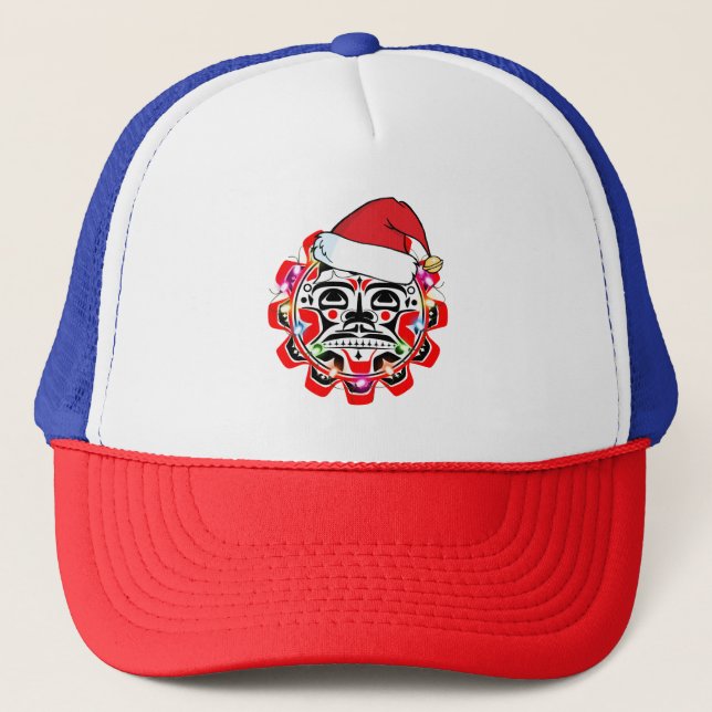 Gorra De Camionero Símbolos de Haida Haida Nativo Canadiense American (Anverso)