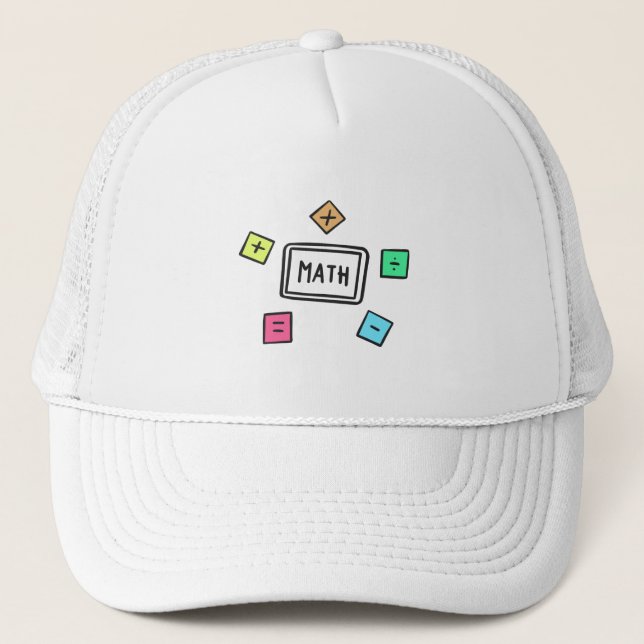 Gorra De Camionero Símbolos matemáticos Estudiantes y padres (Anverso)