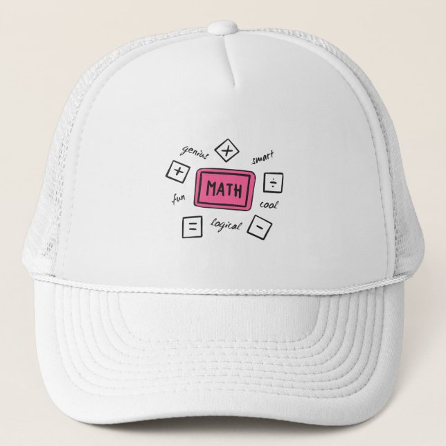 Gorra De Camionero Símbolos matemáticos Estudiantes y padres (Anverso)