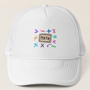 Gorra De Camionero Símbolos matemáticos para estudiantes y padres