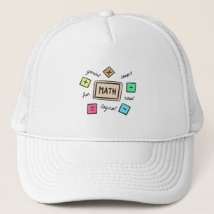 Gorra De Camionero Símbolos matemáticos para estudiantes y padres