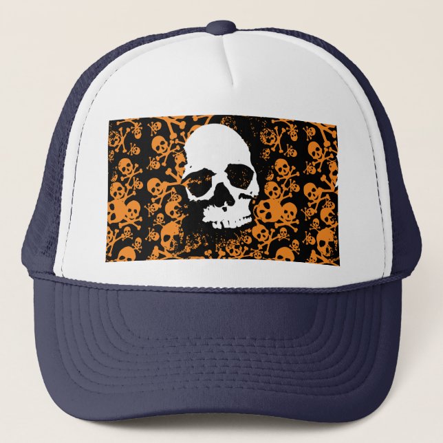 Gorra De Camionero Simetría inquietante: una serie vibrante de humano (Anverso)