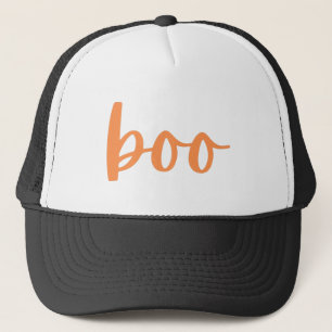 Gorra De Camionero Simple Cute Spooky Halloween Boo blanco