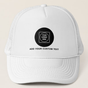Gorra De Camionero Simple Logotipo Texto Promocional Camiseta Empresa