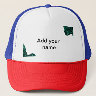 Gorra De Camionero Simple sombra verde mínima agregar nombre texto lo