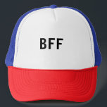 Gorra De Camionero Simple y mínimo BFF mejores amigos nombre personal<br><div class="desc">Diseño</div>