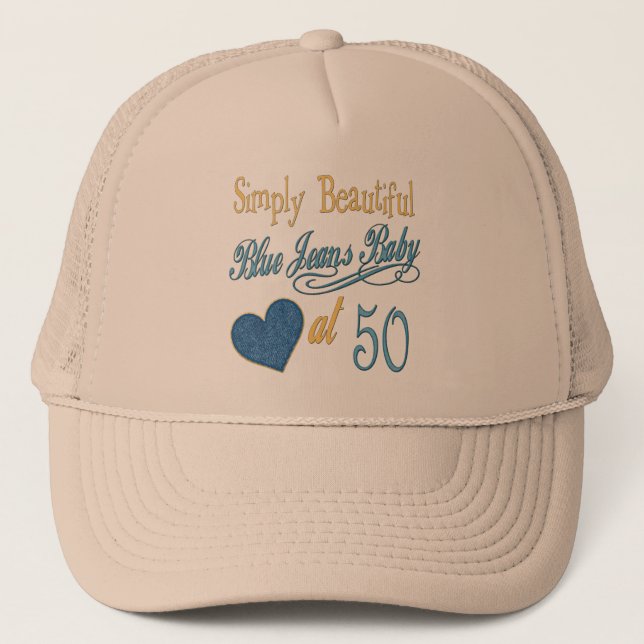 Gorra De Camionero Simplemente hermoso cumpleaños número 50 (Anverso)