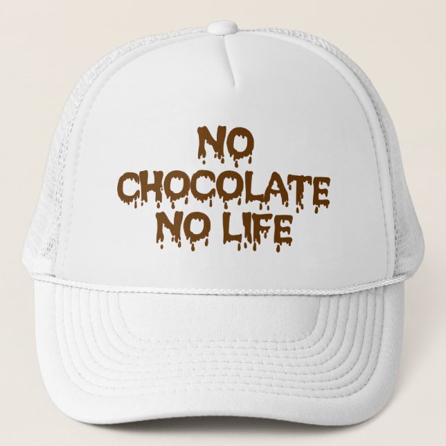 GORRA DE CAMIONERO SIN CHOCOLATE NI VIDA (Anverso)