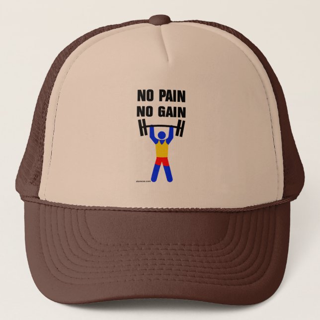 Gorra De Camionero Sin dolor sin ganancia (Anverso)