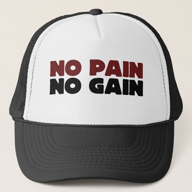 Gorra De Camionero Sin dolor sin ganancia (Anverso)