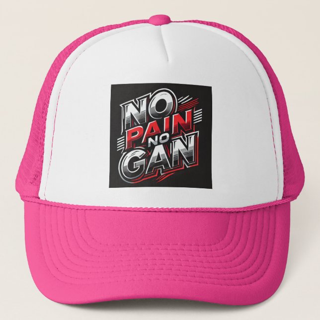 Gorra De Camionero Sin dolor sin ganancia (Anverso)