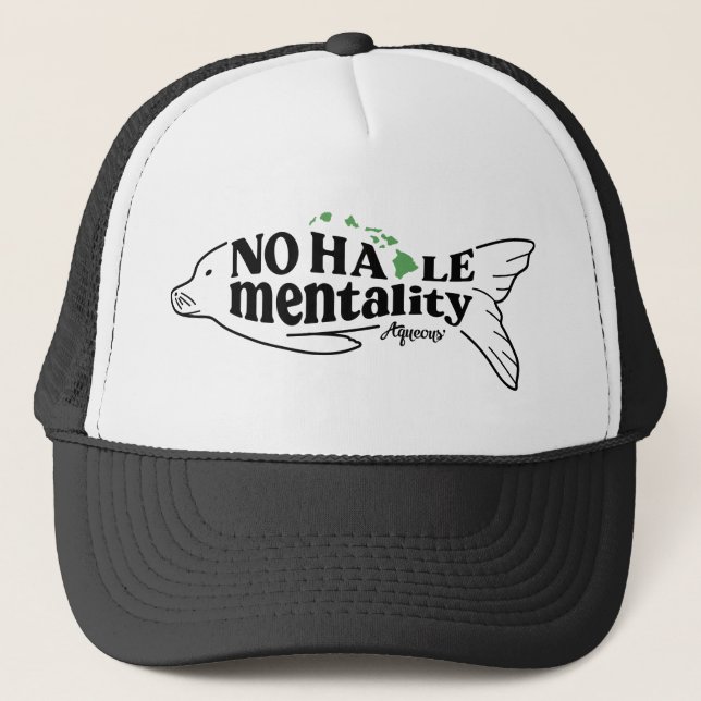 Gorra De Camionero Sin mentalidad haole (Anverso)