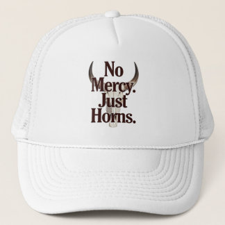 Gorra De Camionero Sin Misericordia Solo Cuernos Cráneo de Longhorn B