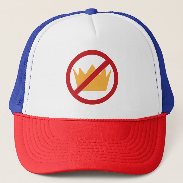 Gorra De Camionero ¡SIN REYES! Anti-Trump pro-democracia (Anverso)