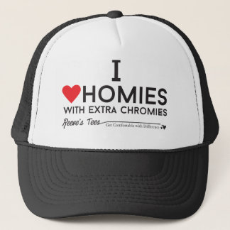 Gorra De Camionero Síndrome de Down: Amo homies con el chromiesTM