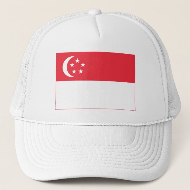 Gorra De Camionero Singapore Flag (Anverso)