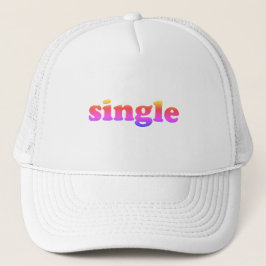 Gorra De Camionero "single", letras de orgullo blancas