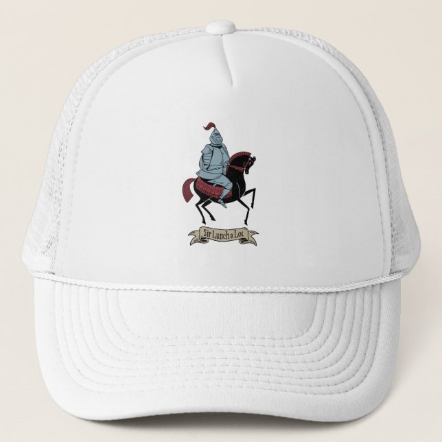 Gorra De Camionero SIR LUNCHALOT Funny Foodie (Anverso)