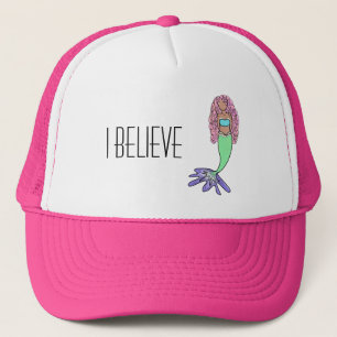 Gorra De Camionero sirena arcoíris rosa azul morado verde negro rizad