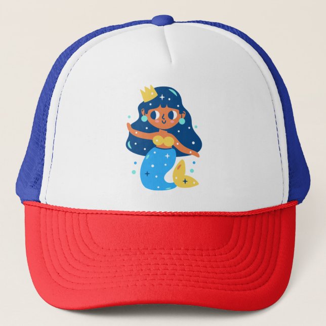 Gorra De Camionero Sirena azul (Anverso)