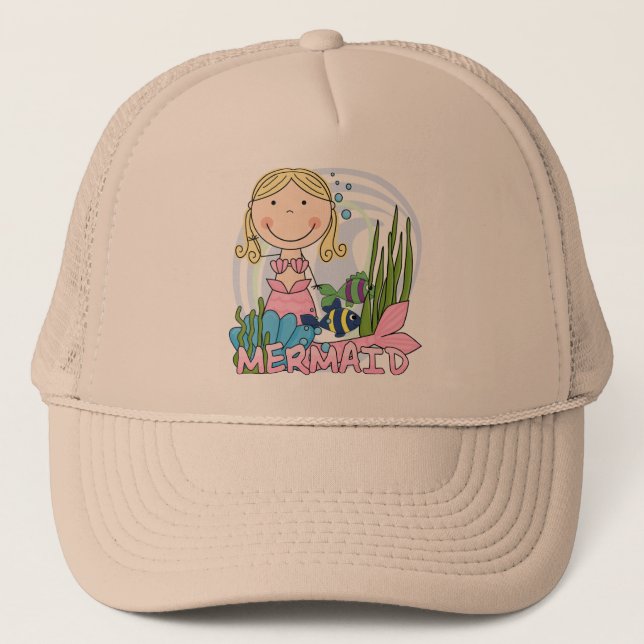 Gorra De Camionero Sirena - camisetas y regalos rubios (Anverso)