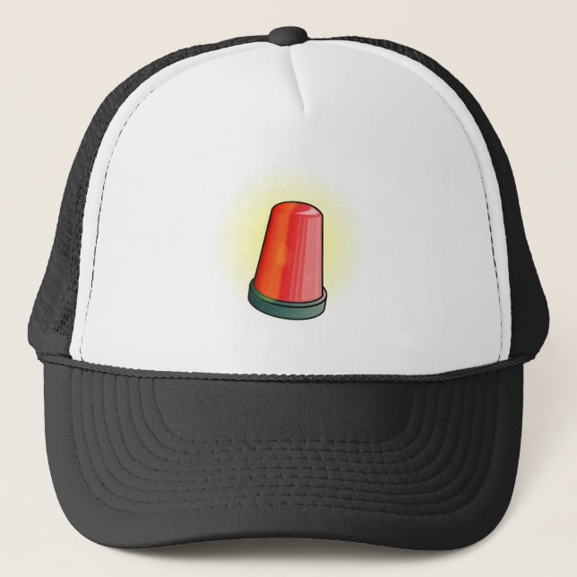 Gorra De Camionero Sirena de la luz roja (Anverso)