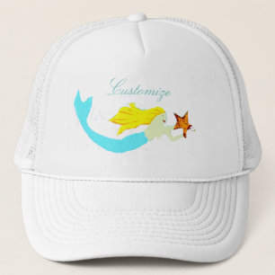 Gorra De Camionero Sirena rubia con Star Thunder_Cove