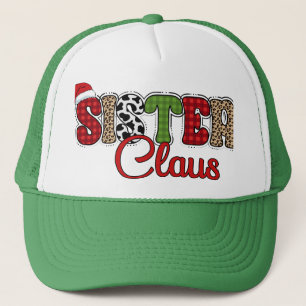Gorra De Camionero Sister Claus - Diseños de Navidades
