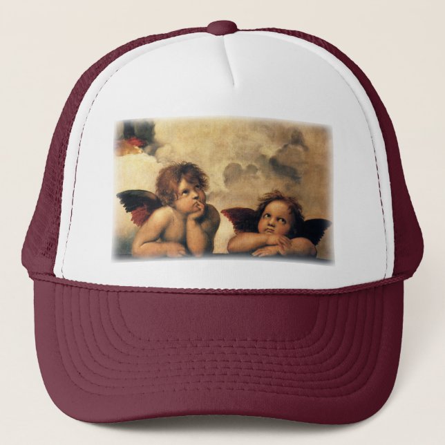 Gorra De Camionero Sistine Madonna Angels por Raphael Sanzio (Anverso)