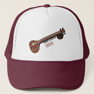 Gorra De Camionero Sitar personalizado ilustracion