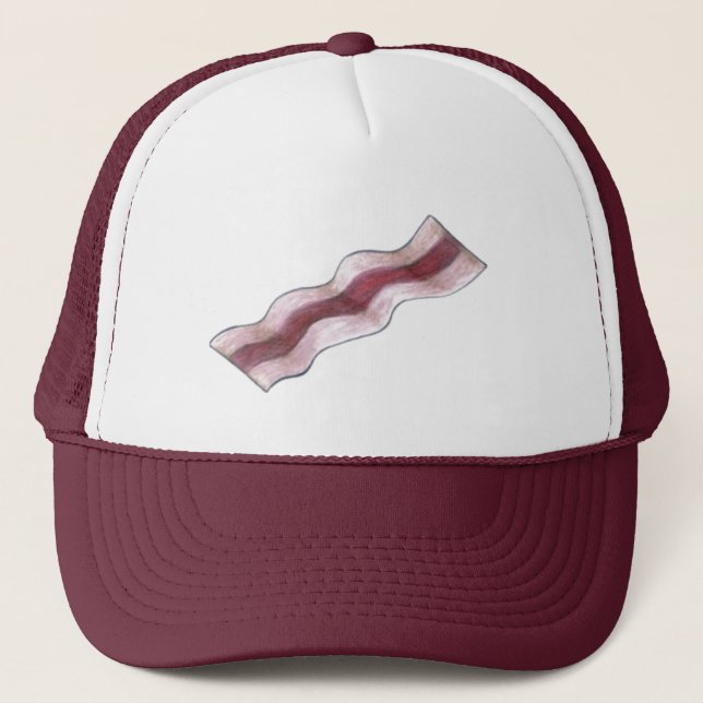 Gorra De Camionero Sizzlin' Sizzling Bacon Strips Rashers Desayuno (Anverso)