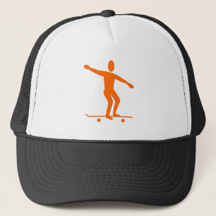 Gorra De Camionero Skateboarding - Naranja