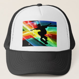 Gorra De Camionero Skater en el relámpago cruzado de Criss