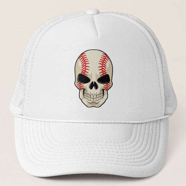 Gorra De Camionero Skull Baseball Sports (Anverso)