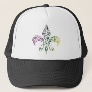 Gorra De Camionero Skull Fleur De Lis