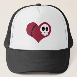 Gorra De Camionero Skull Heart
