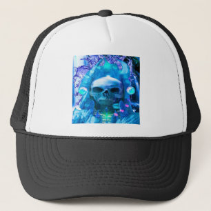 Gorra De Camionero Skull Magician