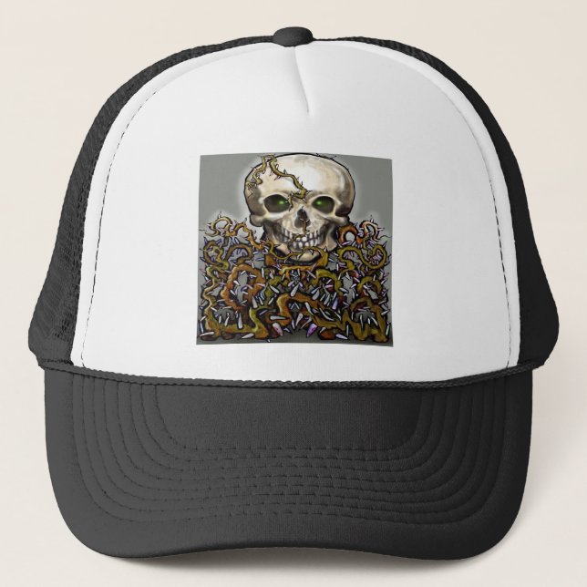 Gorra De Camionero Skull-n-Thorns (Anverso)
