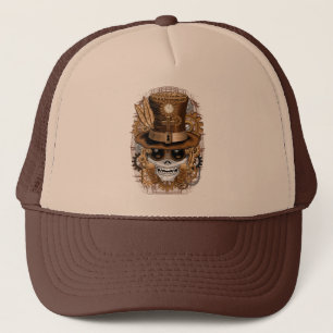 Gorra De Camionero Skull Steampunk Voodoo Retro Machine