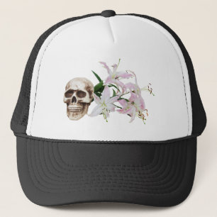 Gorra De Camionero SkullFlowers051409