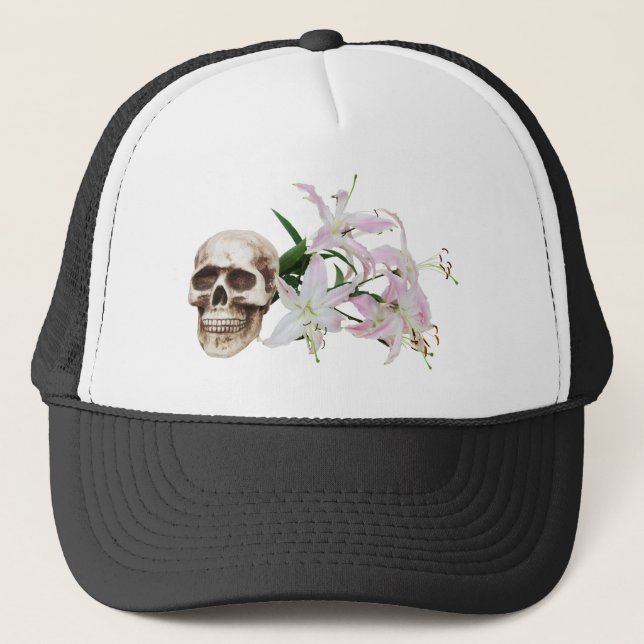 Gorra De Camionero SkullFlowers051409 (Anverso)